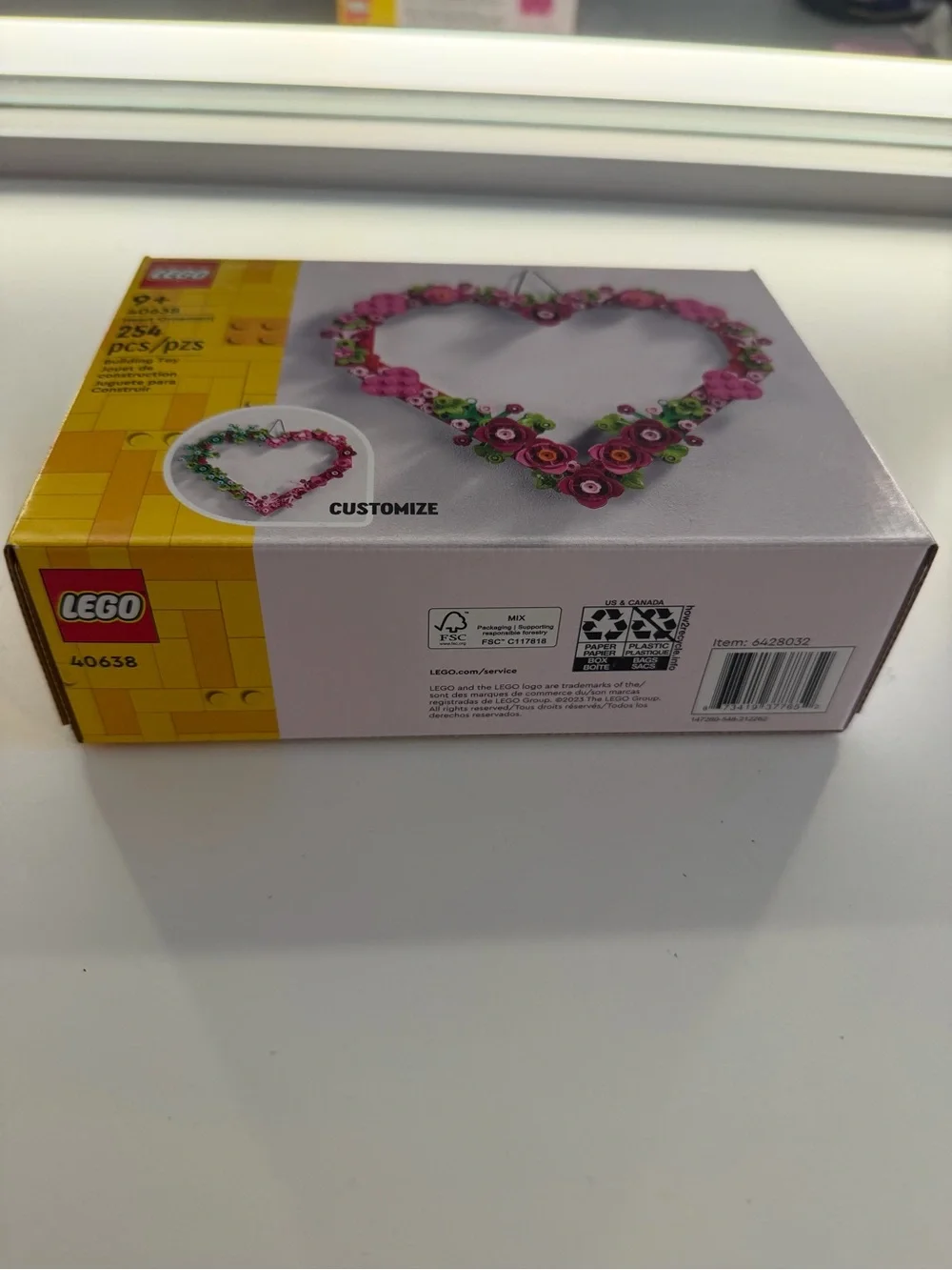 LEGO Heart Ornament